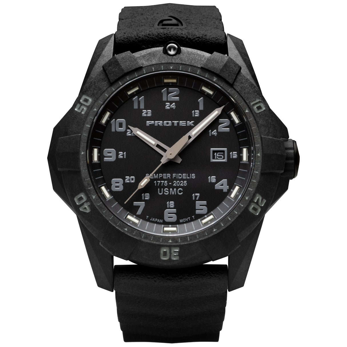 ProTek - PT1011SF USMC 250 års edition 42 mm Outdoor Ur // Sort fra ProTek - billede nr. 1 hos GrejFreak.dk