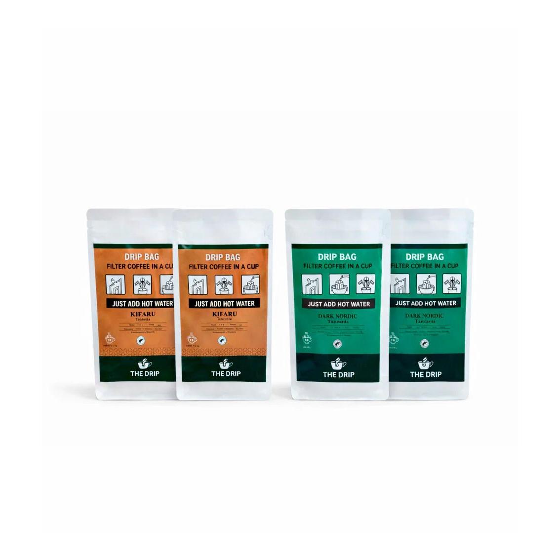 The Drip - Kaffe Drip Bags, Mix, 40 kopper fra The Drip - billede nr. 1 hos GrejFreak.dk