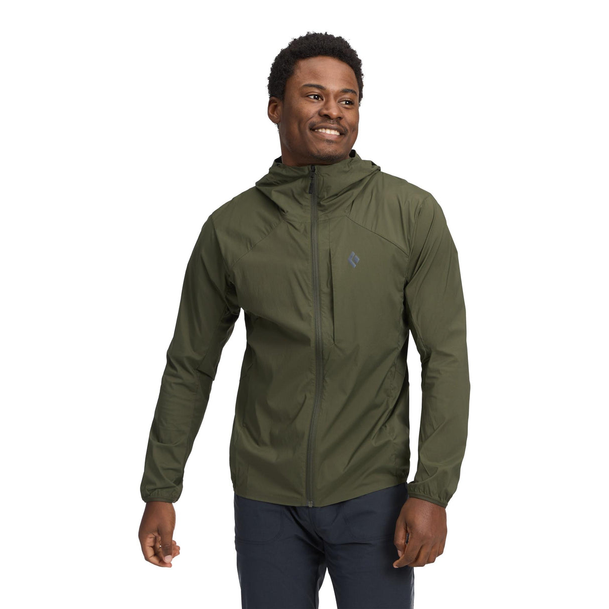 Black Diamond - Alpine Start Let Softshell Herre Jakke // Dark Moss fra Black Diamond - billede nr. 2 hos GrejFreak.dk