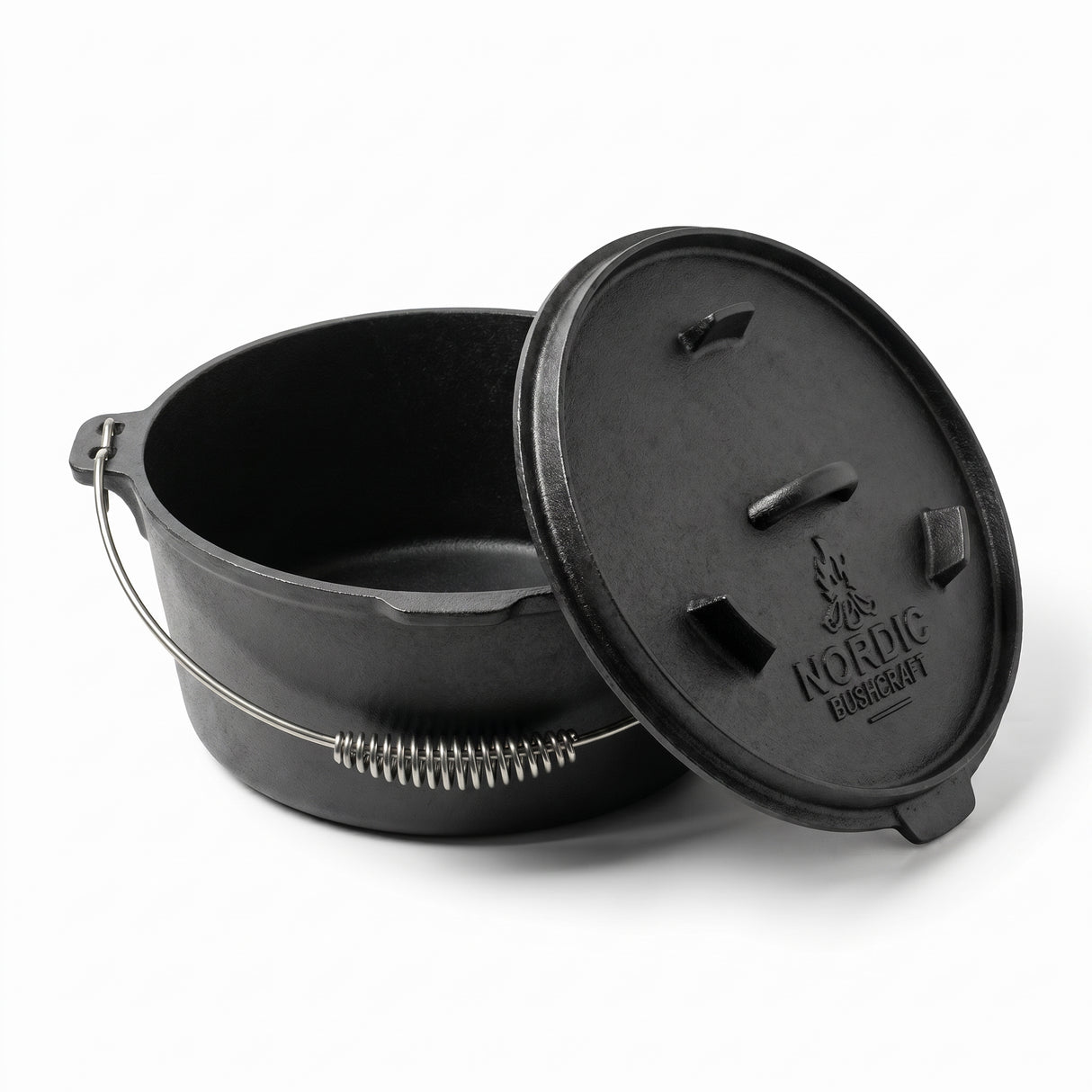 Nordic Bushcraft - 6L Dutch Oven Støbejernsgryde fra Nordic Bushcraft - billede nr. 2 hos GrejFreak.dk
