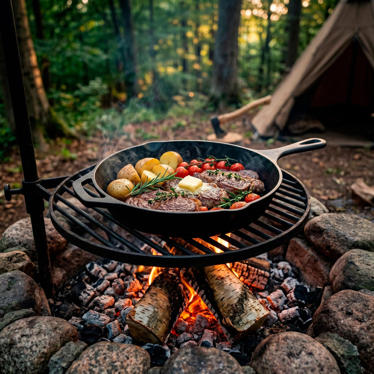 Nordic Bushcraft - Cast Iron Skillet (30 cm) fra Nordic Bushcraft - billede nr. 4 hos GrejFreak.dk