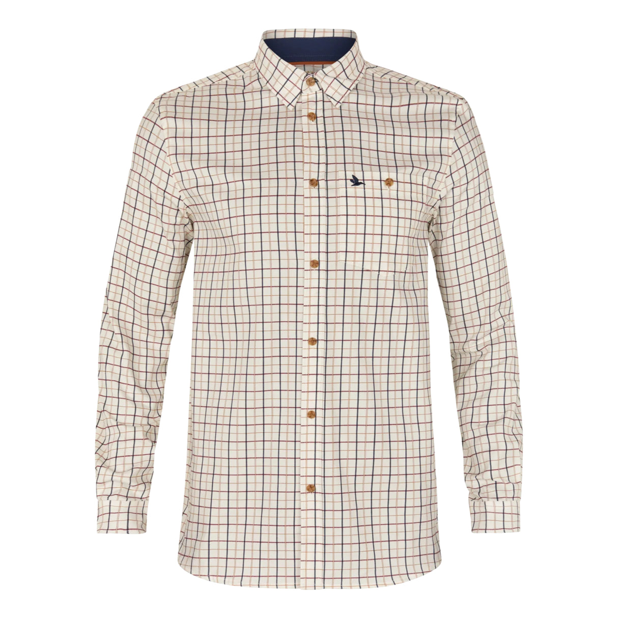 Seeland - Oxford Shooting Skjorte // Classic Blue/Merlot Check fra Seeland - billede nr. 1 hos GrejFreak.dk