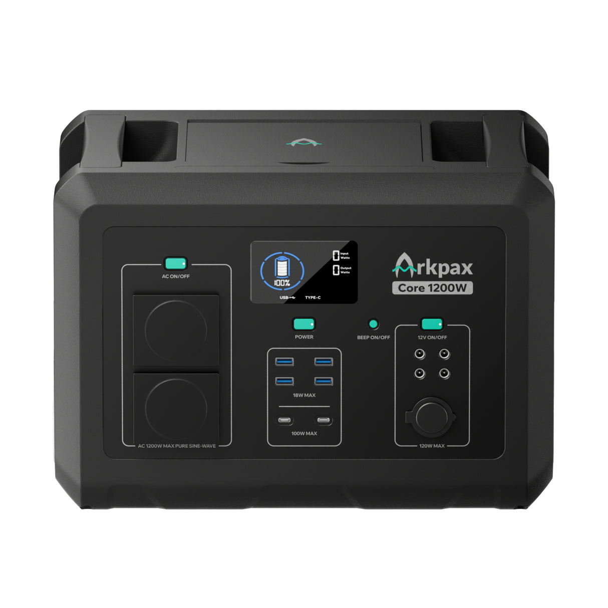 Arkpax - Core 1200W Transportabel Power Station fra Arkpax - billede nr. 2 hos GrejFreak.dk