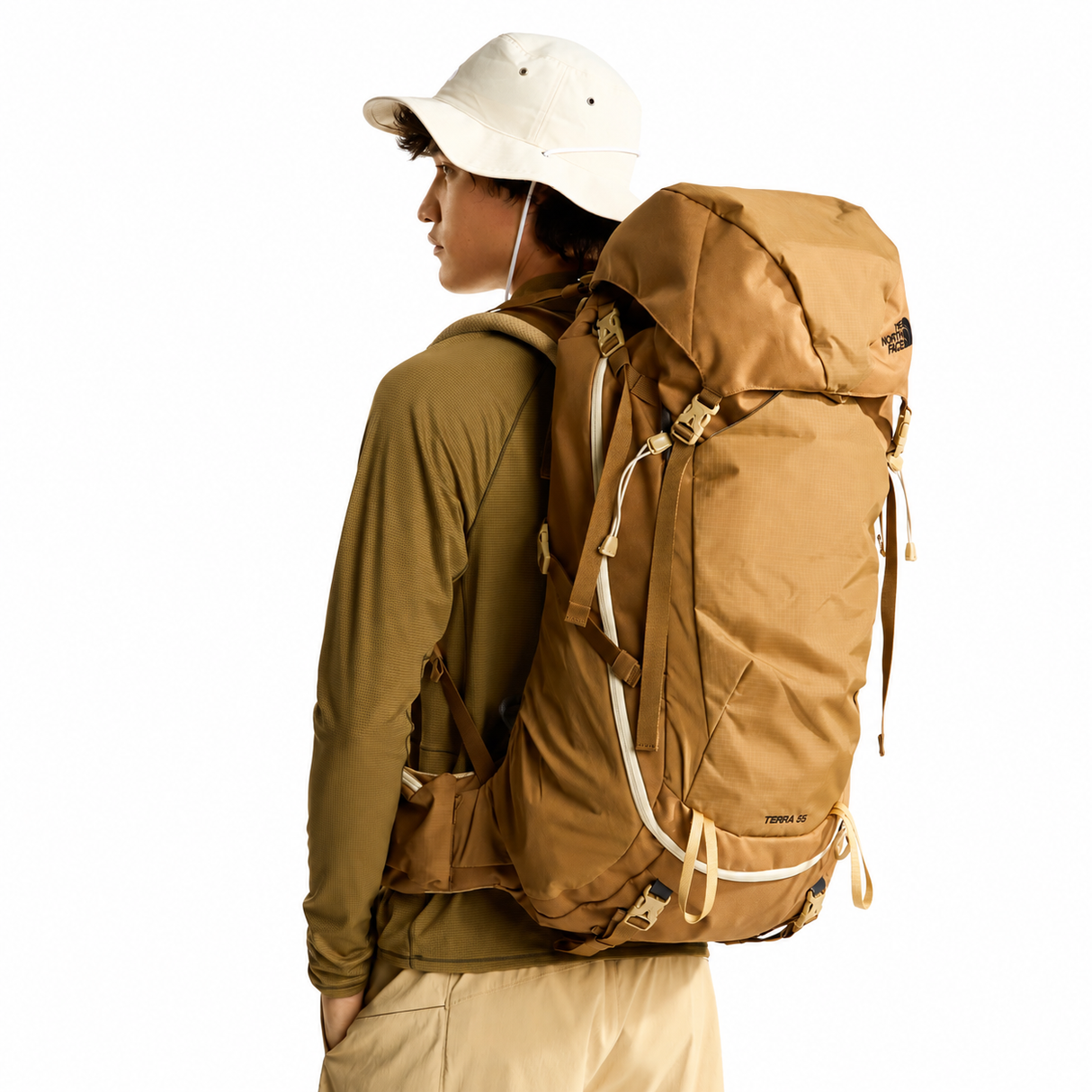 The North Face - Terra Herre Vandrerygsæk 55L // Utility Brown / Khaki Stone fra The North Face - billede nr. 8 hos GrejFreak.dk