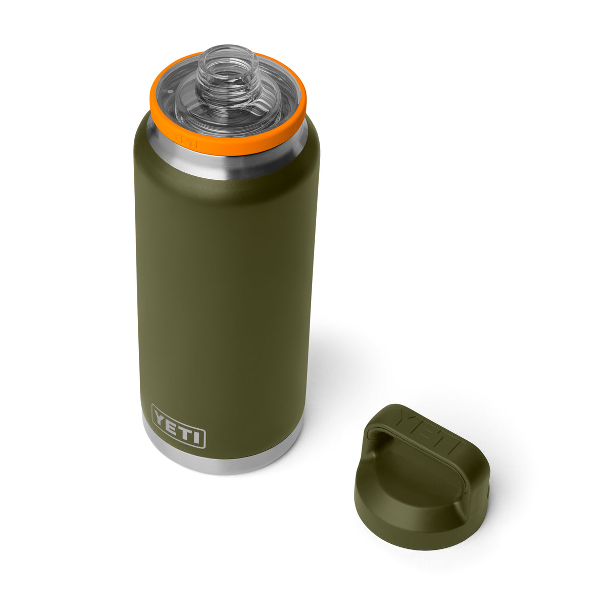 YETI - Rambler Chug Termoflaske 1L // Olivengrøn / King Crab Orange fra YETI - billede nr. 4 hos GrejFreak.dk