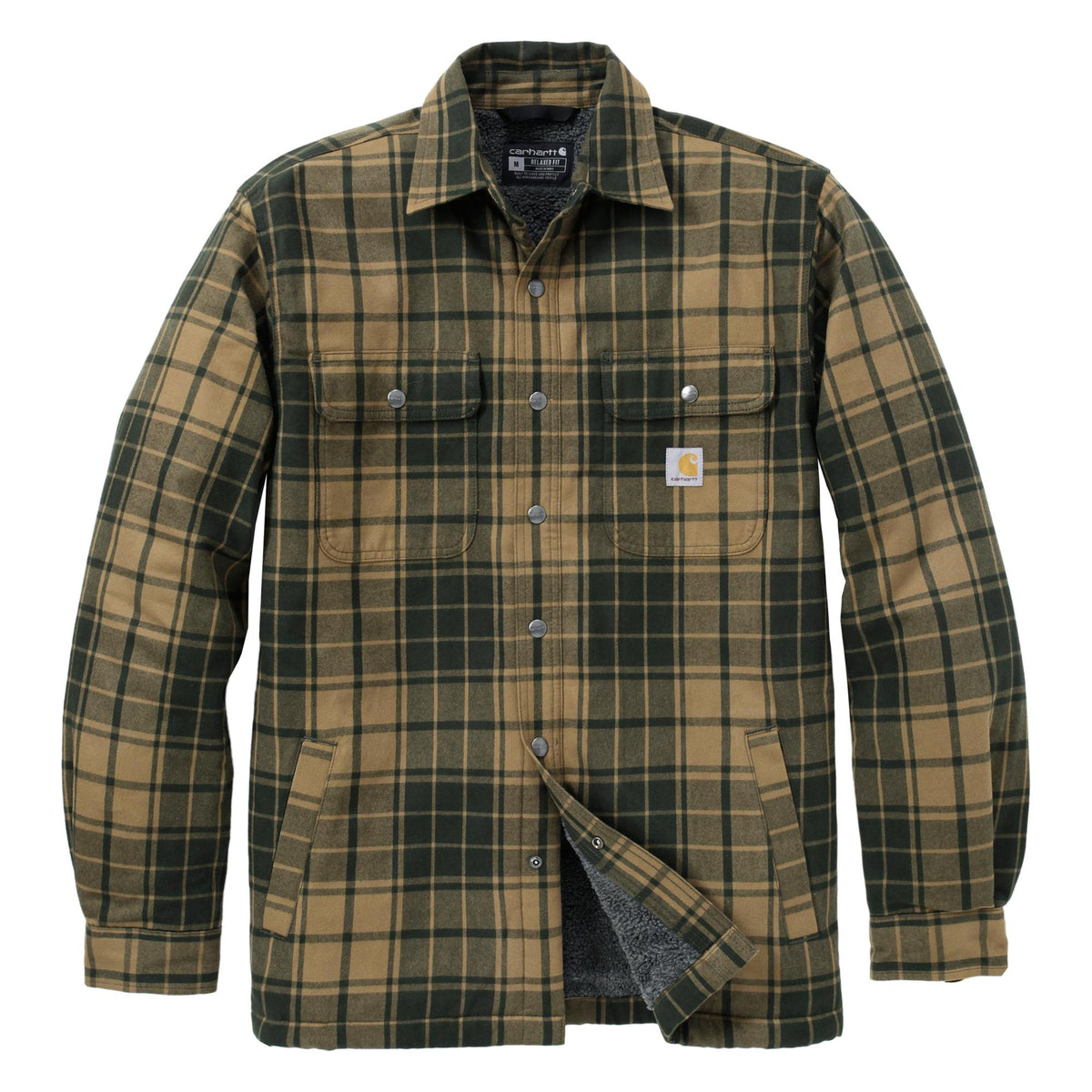 Carhartt - Flannel Sherpa Lined Skjortejakke // Night Fatigue fra Carhartt - billede nr. 1 hos GrejFreak.dk