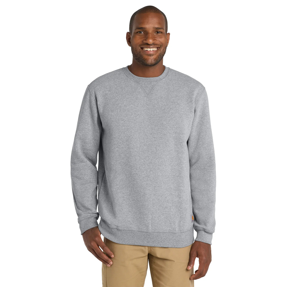 Carhartt - Midweight Sweatshirt // Heather Gray fra Carhartt - billede nr. 3 hos GrejFreak.dk