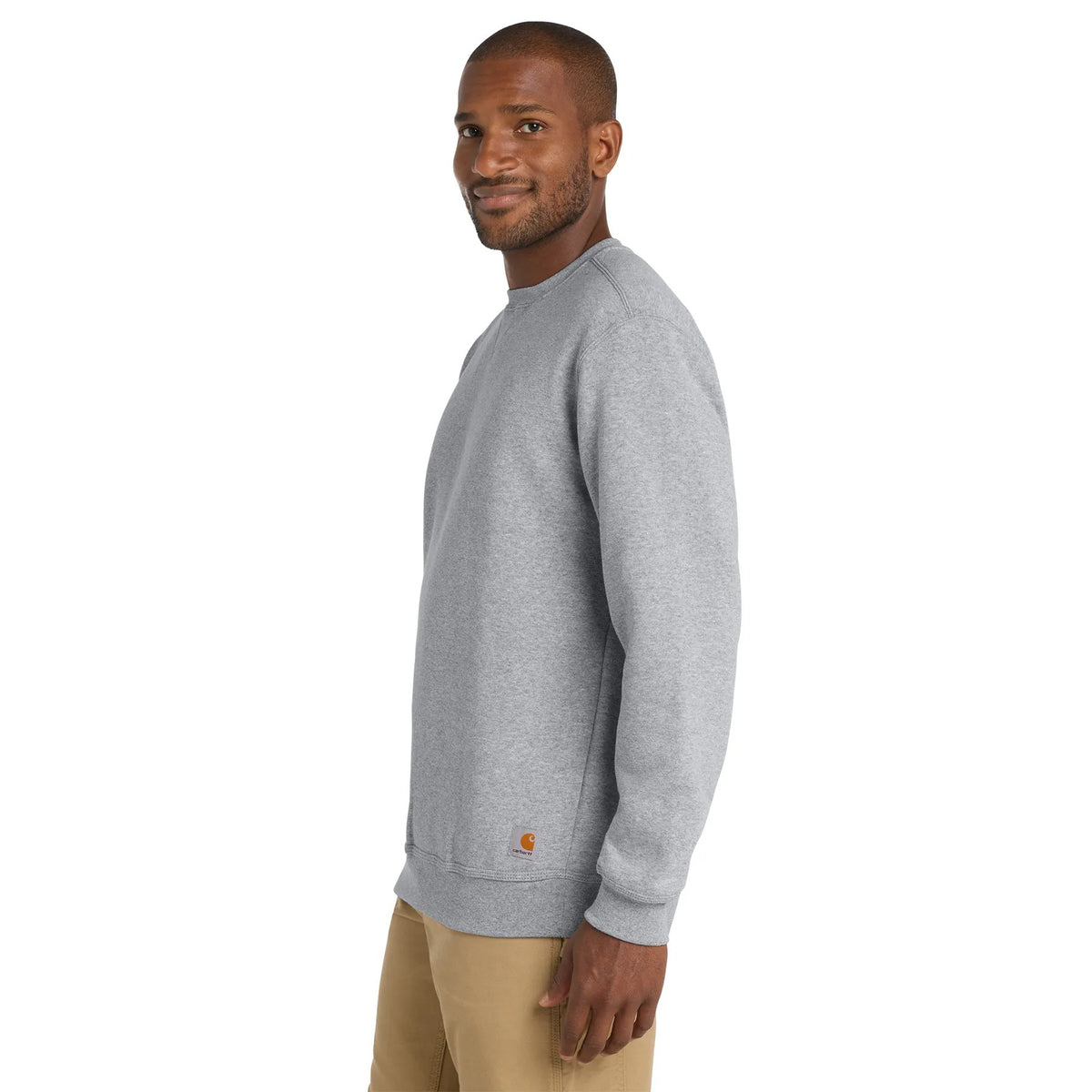 Carhartt - Midweight Sweatshirt // Heather Gray fra Carhartt - billede nr. 4 hos GrejFreak.dk