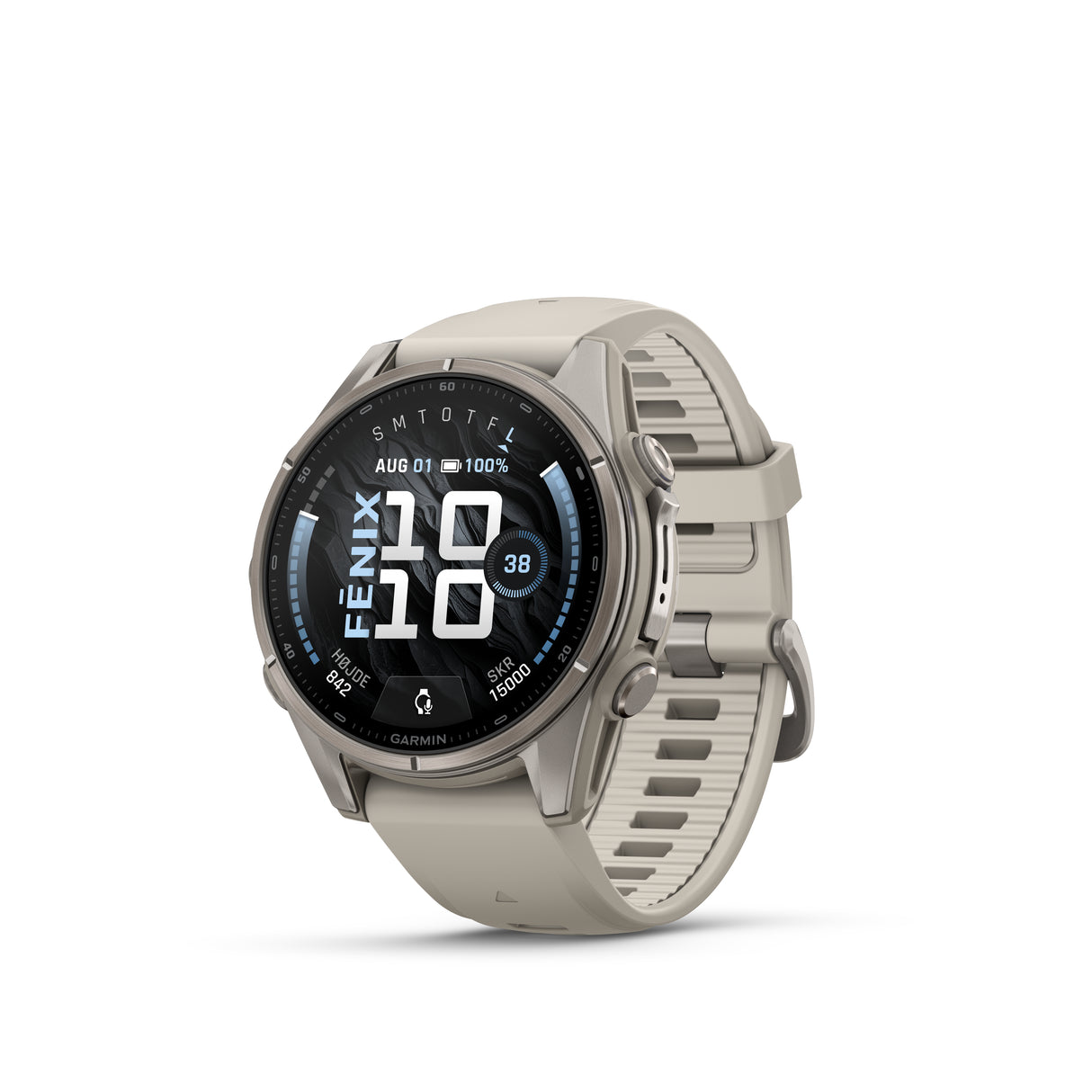 Garmin - Fenix 9 Smartwatch 43 mm // Titanium Fog Grey fra Garmin - billede nr. 2 hos GrejFreak.dk