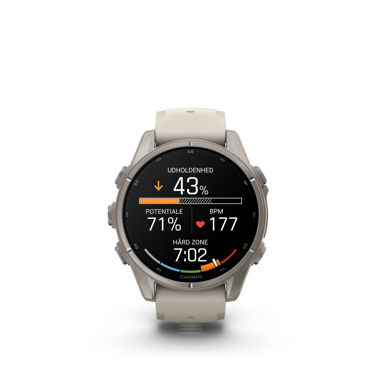 Garmin - Fenix 9 Smartwatch 43 mm // Titanium Fog Grey fra Garmin - billede nr. 4 hos GrejFreak.dk