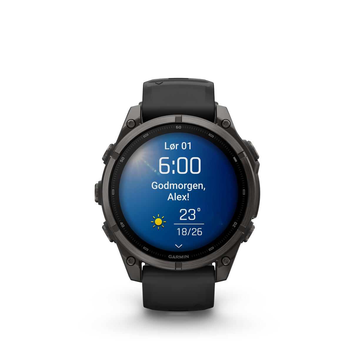 Garmin - Fenix 9 Smartwatch 47 mm // Carbon Grey DLC Titanium fra Garmin - billede nr. 7 hos GrejFreak.dk