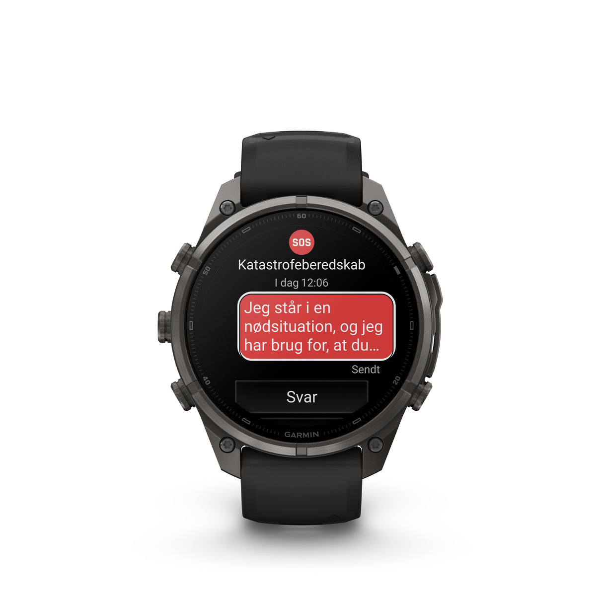 Garmin - Fenix 9 Pro inReach Smartwatch 47 mm // Carbon Grey DLC Titanium fra Garmin - billede nr. 4 hos GrejFreak.dk