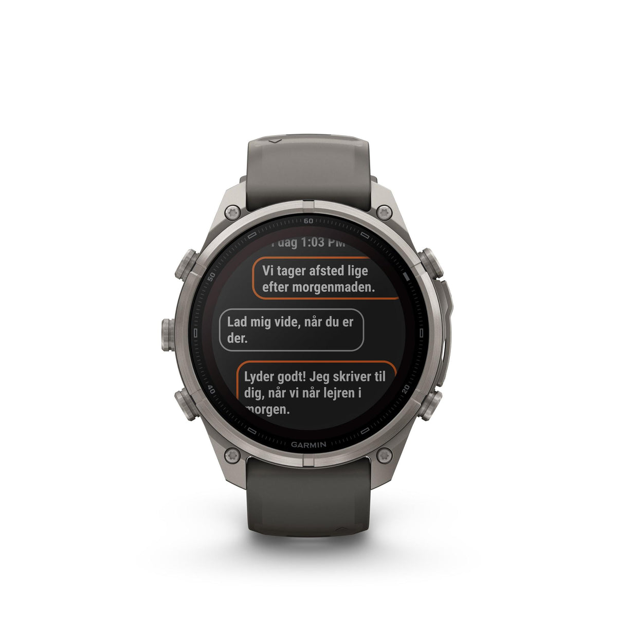 Garmin - Fenix 9 Pro inReach Solar 47 mm // Titanium Pebble Grey fra Garmin - billede nr. 4 hos GrejFreak.dk