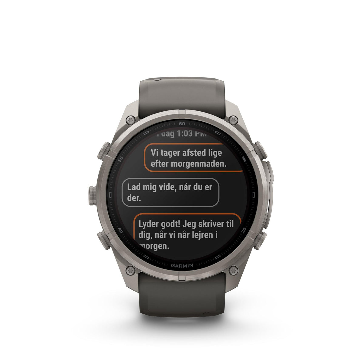 Garmin - Fenix 9 Pro inReach Solar 51 mm // Titanium Pebble Grey fra Garmin - billede nr. 4 hos GrejFreak.dk