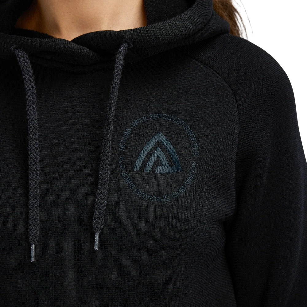Aclima - FleeceWool Dame Hoodie // Jet Black fra Aclima - billede nr. 5 hos GrejFreak.dk