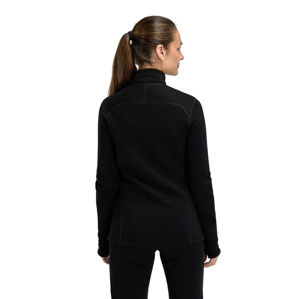 Aclima - FleeceWool Dame Jakke // Jet Black fra Aclima - billede nr. 3 hos GrejFreak.dk