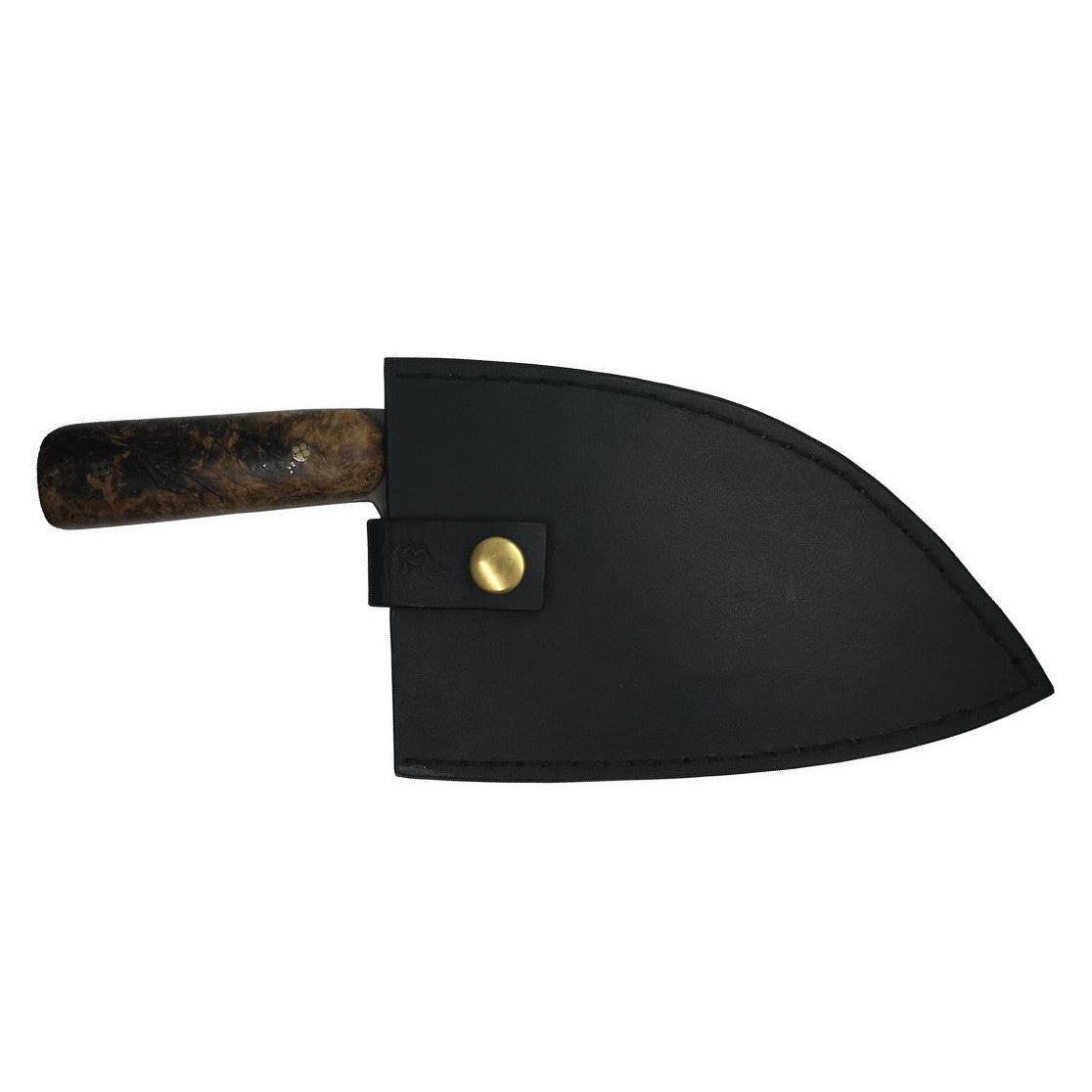 Berthelsen Smedje - Køkkenkniv inkl. Læderskede fra Berthelsen Smedje - billede nr. 2 hos GrejFreak.dk