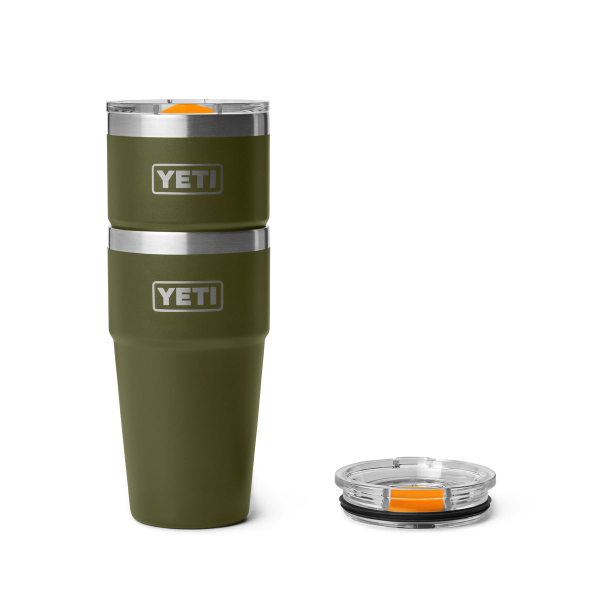 YETI - Rambler Termokop 591 ml // Olivengøn / King Crab Orange