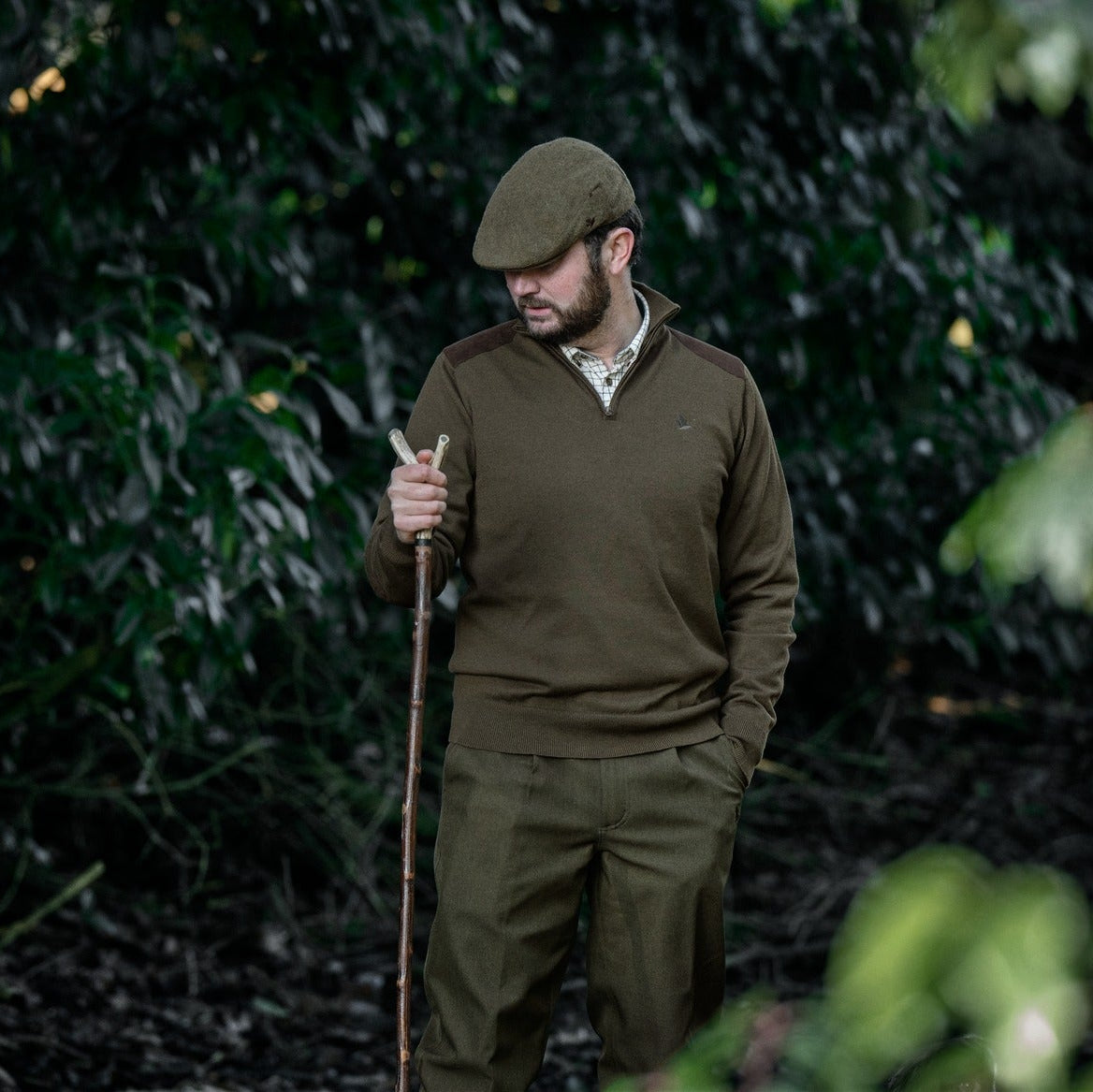 Seeland - Pine Half Zip Sweater // Light Pine