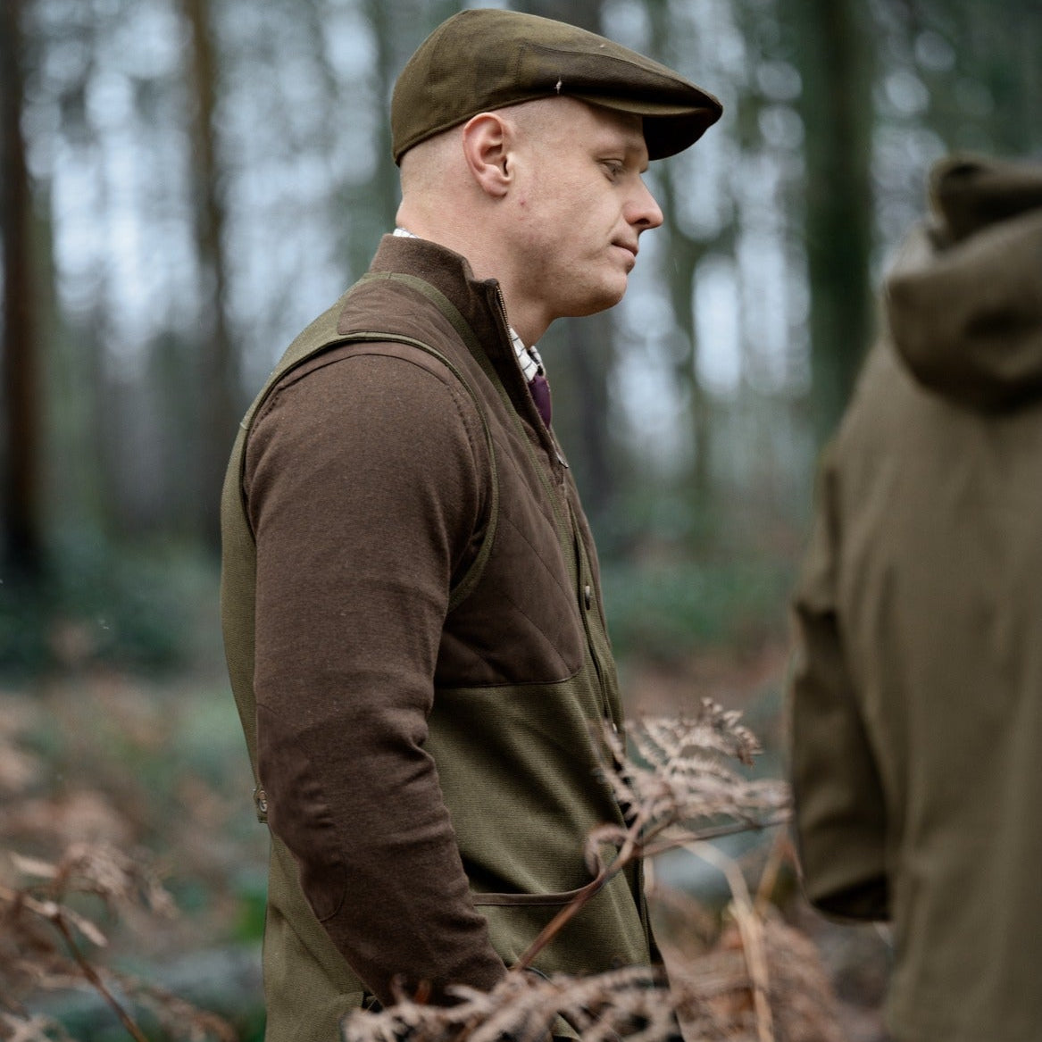 Seeland - Pine Half Zip Sweater // Dark Brown
