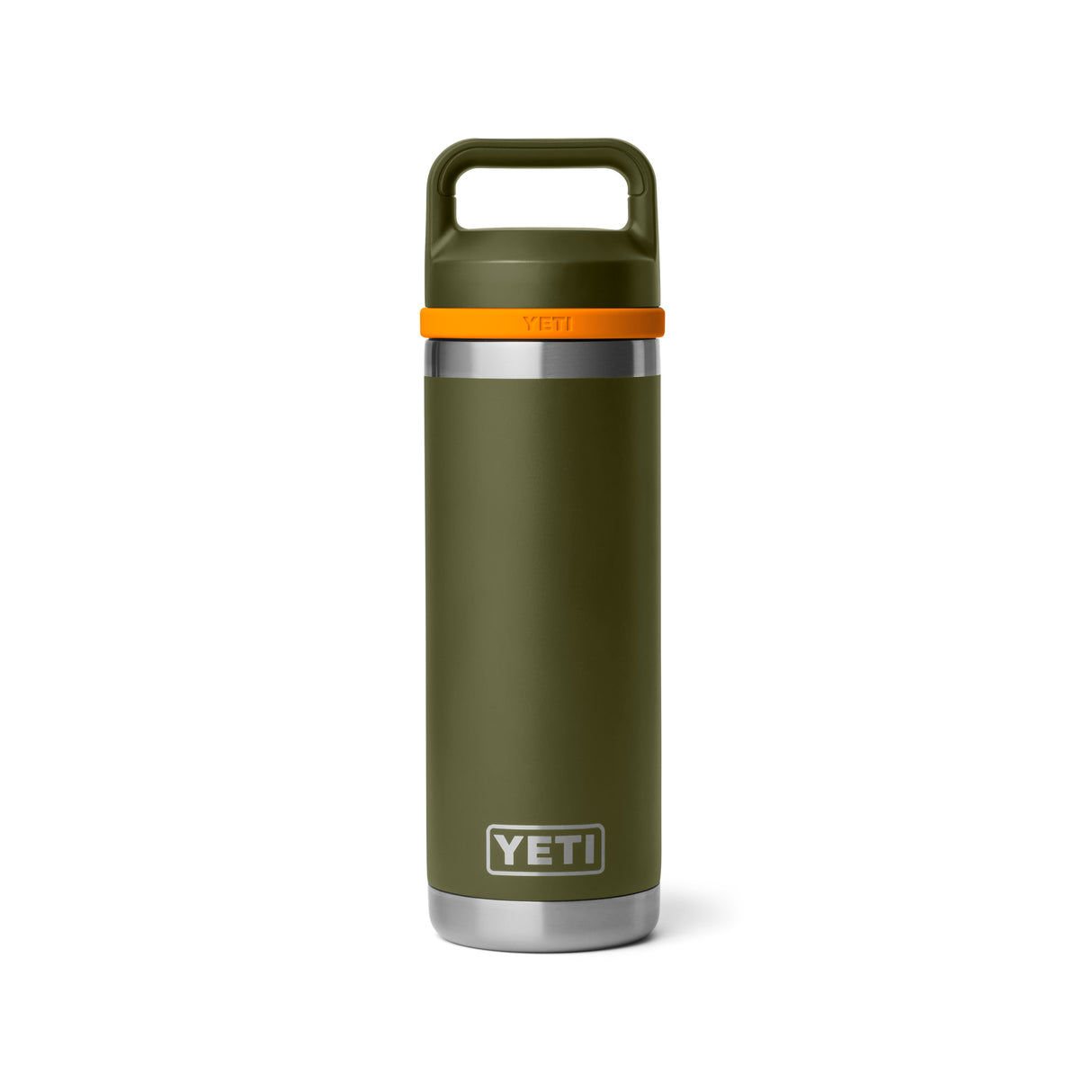 YETI - Rambler Chug Termoflaske 532 ml // Olivengrøn / King Crab Orange