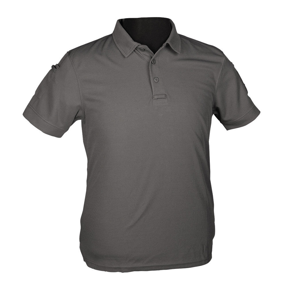 Mil-Tec - Tactical Quickdry Herre Polo T-shirt // Grå fra Mil-Tec - billede nr. 1 hos GrejFreak.dk