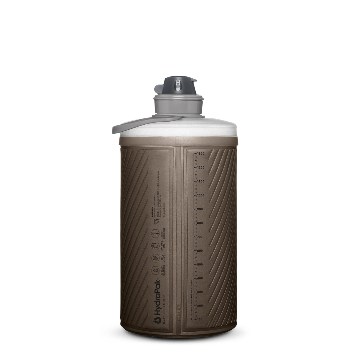 Hydrapak - Flux Vandflaske 1,5L // Mammoth Grey