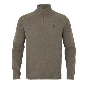 Härkila - Vincent Merino Half Zip Pullover // Dark sand