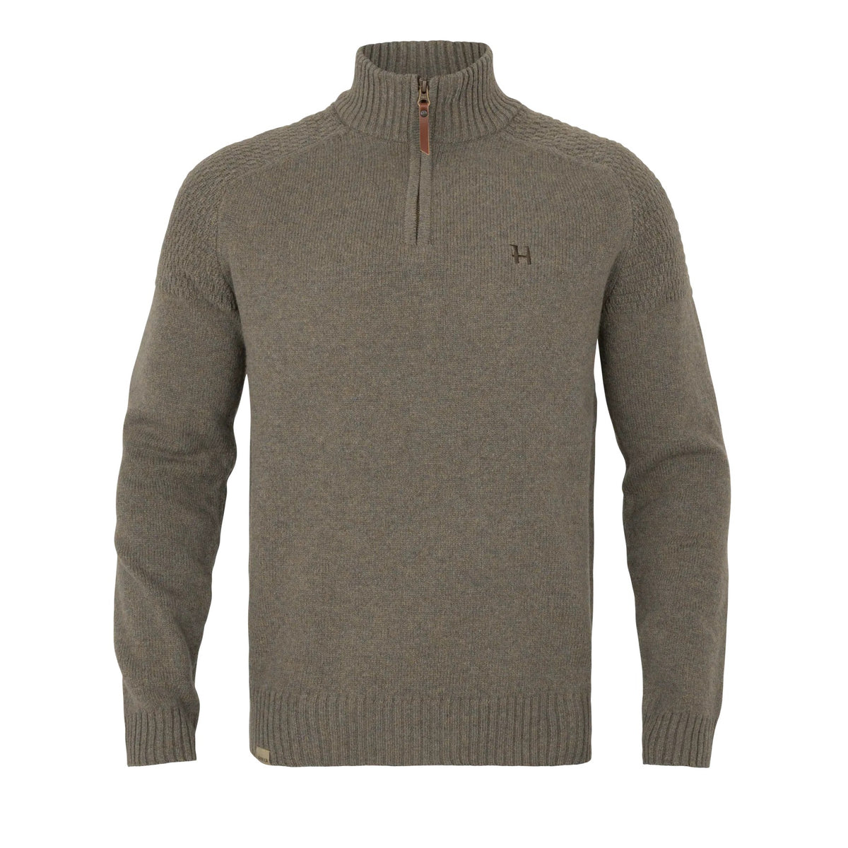 Härkila - Vincent Merino Half Zip Pullover // Dark sand