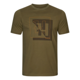 Härkila - H-logo S/S T-shirt // Dark olive fra Härkila - billede nr. 1 hos GrejFreak.dk