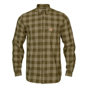Härkila - Skandinavisk L/S-Skjorte // Dark Olive Check fra Härkila - billede nr. 1 hos GrejFreak.dk