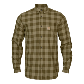 Härkila - Skandinavisk L/S-Skjorte // Dark Olive Check fra Härkila - billede nr. 1 hos GrejFreak.dk