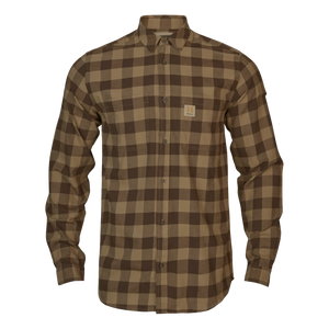 Härkila - Skandinavisk L/S-Skjorte // Antique Bronze Check fra Härkila - billede nr. 1 hos GrejFreak.dk
