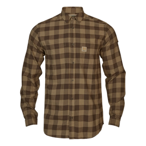 Härkila - Skandinavisk L/S-Skjorte // Antique Bronze Check fra Härkila - billede nr. 1 hos GrejFreak.dk