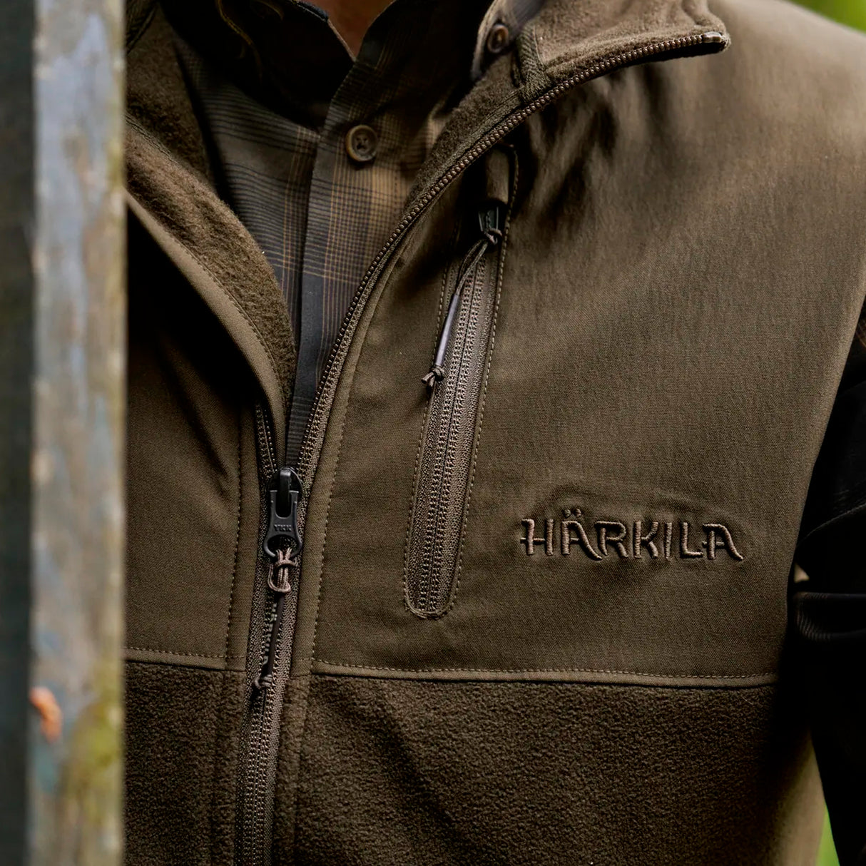 Härkila - Fjell Fleece Veste // Hunting Green/Willow Green fra Härkila - billede nr. 4 hos GrejFreak.dk