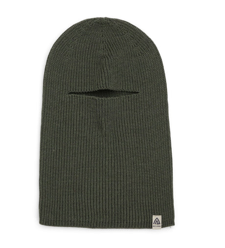 Aclima - Flat Knit Balaclava Hat // Olivengrøn fra Aclima - billede nr. 1 hos GrejFreak.dk