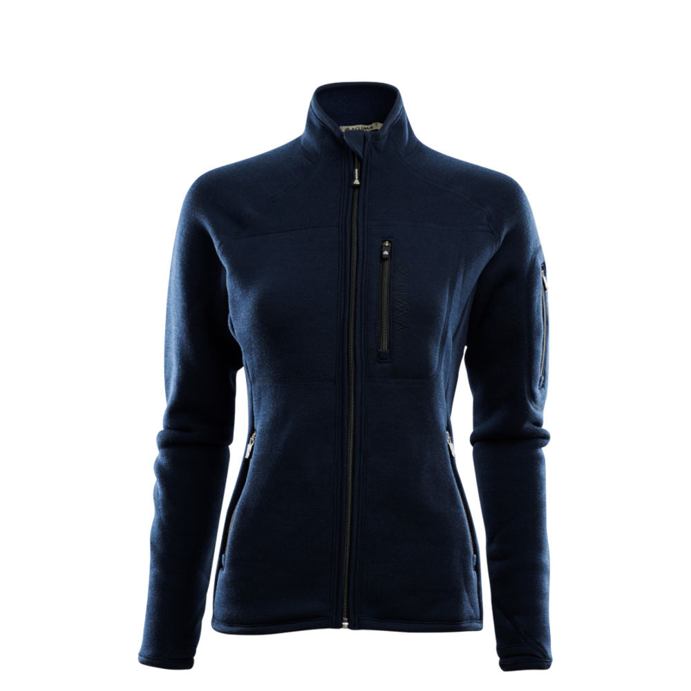 Aclima - FleeceWool 250g Dame Jakke // Blå / Navy fra Aclima - billede nr. 1 hos GrejFreak.dk