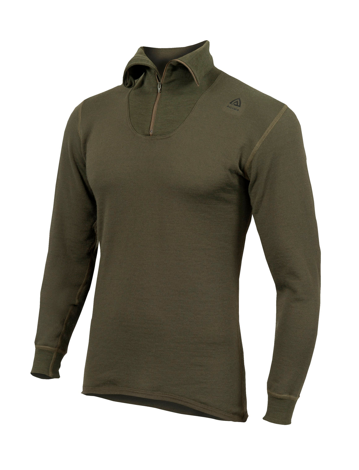 Aclima - HotWool 230g Unisex Polo // Olivengrøn fra Aclima - billede nr. 1 hos GrejFreak.dk