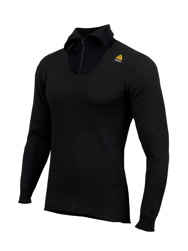 Aclima - HotWool 230g Unisex Polo // Sort fra Aclima - billede nr. 1 hos GrejFreak.dk
