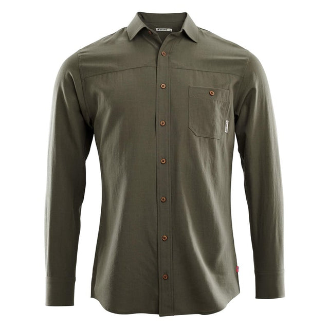 Aclima - LeisureWool Woven Herre Uldskjorte // Ranger Green fra Aclima - billede nr. 1 hos GrejFreak.dk