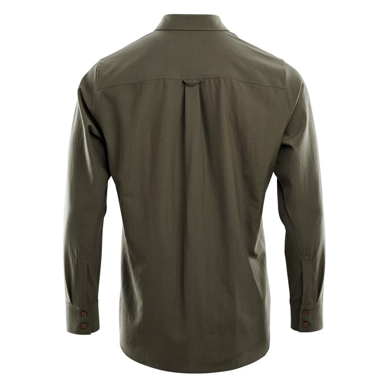 Aclima - LeisureWool Woven Herre Uldskjorte // Ranger Green fra Aclima - billede nr. 5 hos GrejFreak.dk