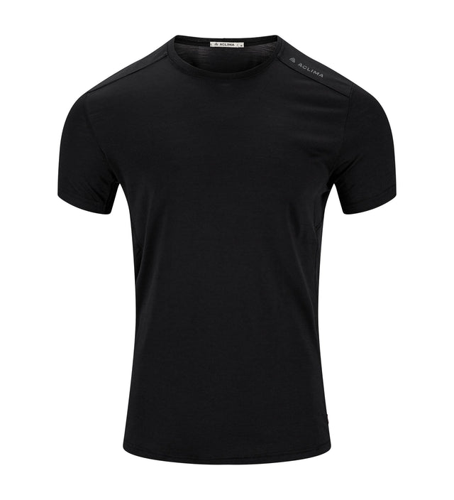 Aclima - LightWool 140 Herre Trail Tee // Sort fra Aclima - billede nr. 1 hos GrejFreak.dk