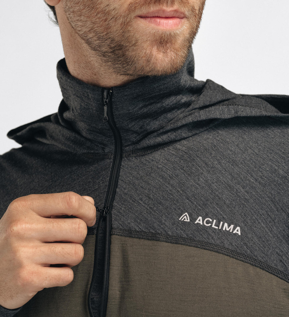 Aclima - LightWool 180 Herre Hoodie // Tarmac/Marengo fra Aclima - billede nr. 9 hos GrejFreak.dk