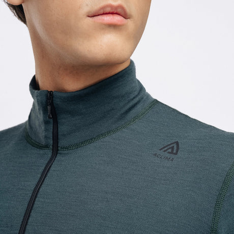Aclima - WarmWool 200g Mock Neck Herre Uldtrøje // Green Gables fra Aclima - billede nr. 6 hos GrejFreak.dk