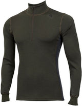 Aclima - WarmWool 200g Mock Neck Herre Uldtrøje // Olivengrøn fra Aclima - billede nr. 1 hos GrejFreak.dk