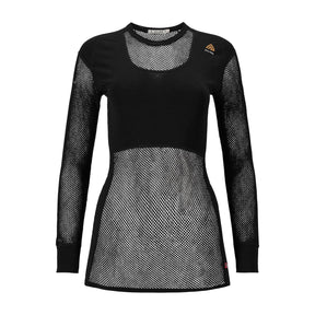 Aclima - WoolNet 120g Dame Crew Neck Uldtrøje // Sort fra Aclima - billede nr. 1 hos GrejFreak.dk