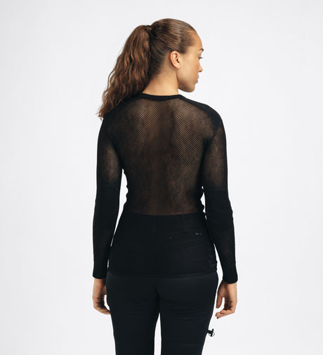 Aclima - WoolNet 120g Dame Crew Neck Uldtrøje // Sort fra Aclima - billede nr. 5 hos GrejFreak.dk