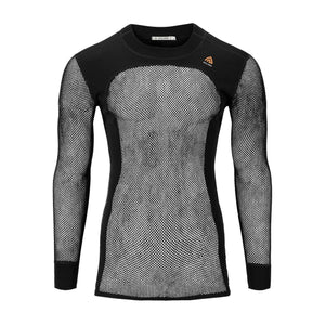 Aclima - Woolnet 120g Herre Crew Neck Uldtrøje // Sort fra Aclima - billede nr. 1 hos GrejFreak.dk
