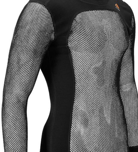 Aclima - Woolnet 120g Herre Crew Neck Uldtrøje // Sort fra Aclima - billede nr. 3 hos GrejFreak.dk