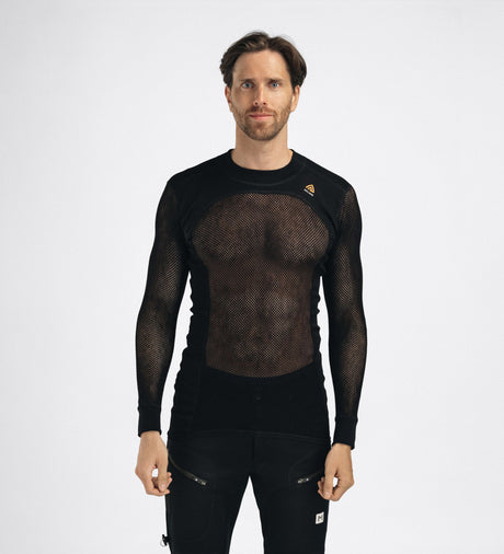 Aclima - Woolnet 120g Herre Crew Neck Uldtrøje // Sort fra Aclima - billede nr. 5 hos GrejFreak.dk